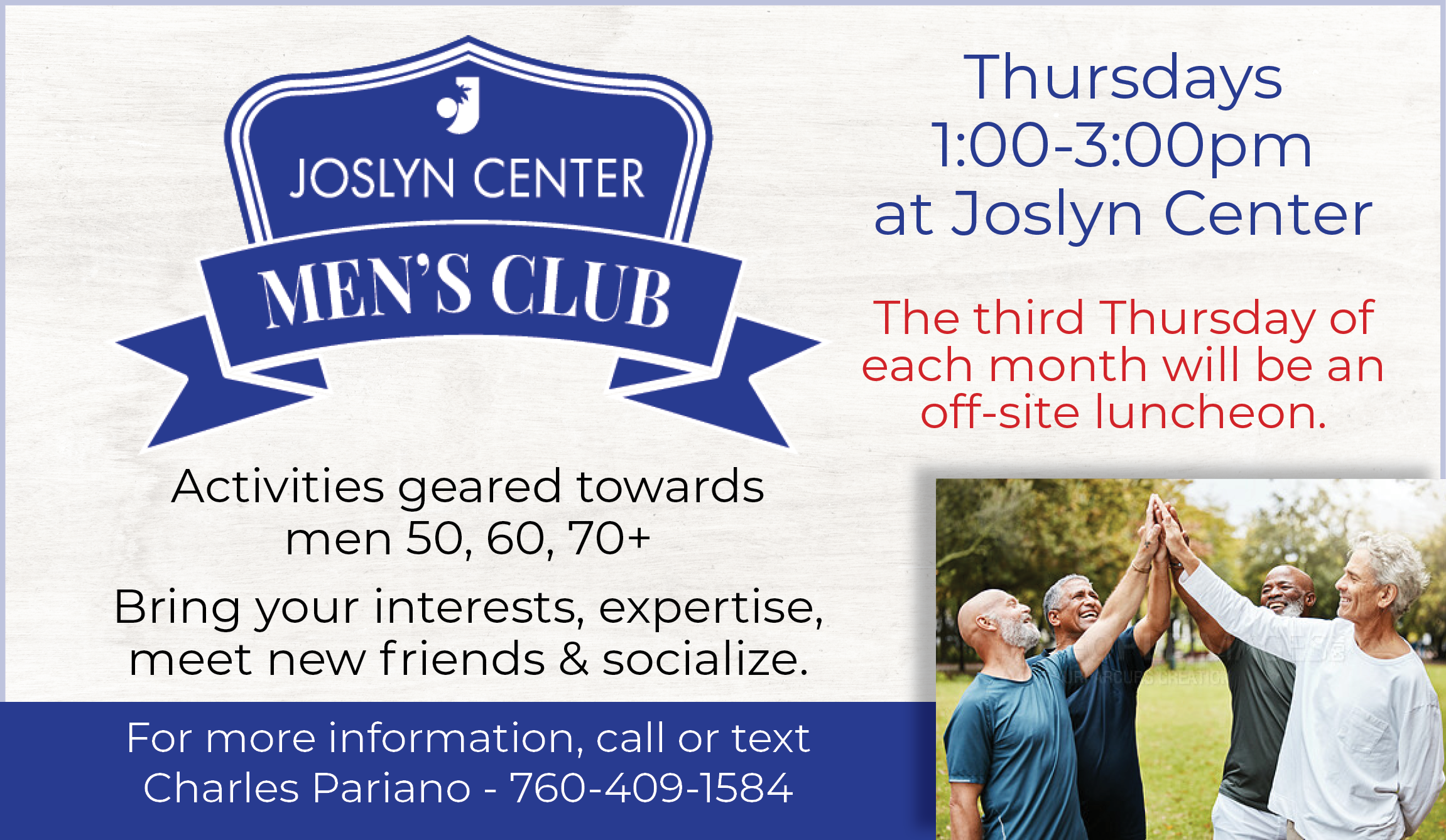 Men's Club | Joslyn Center